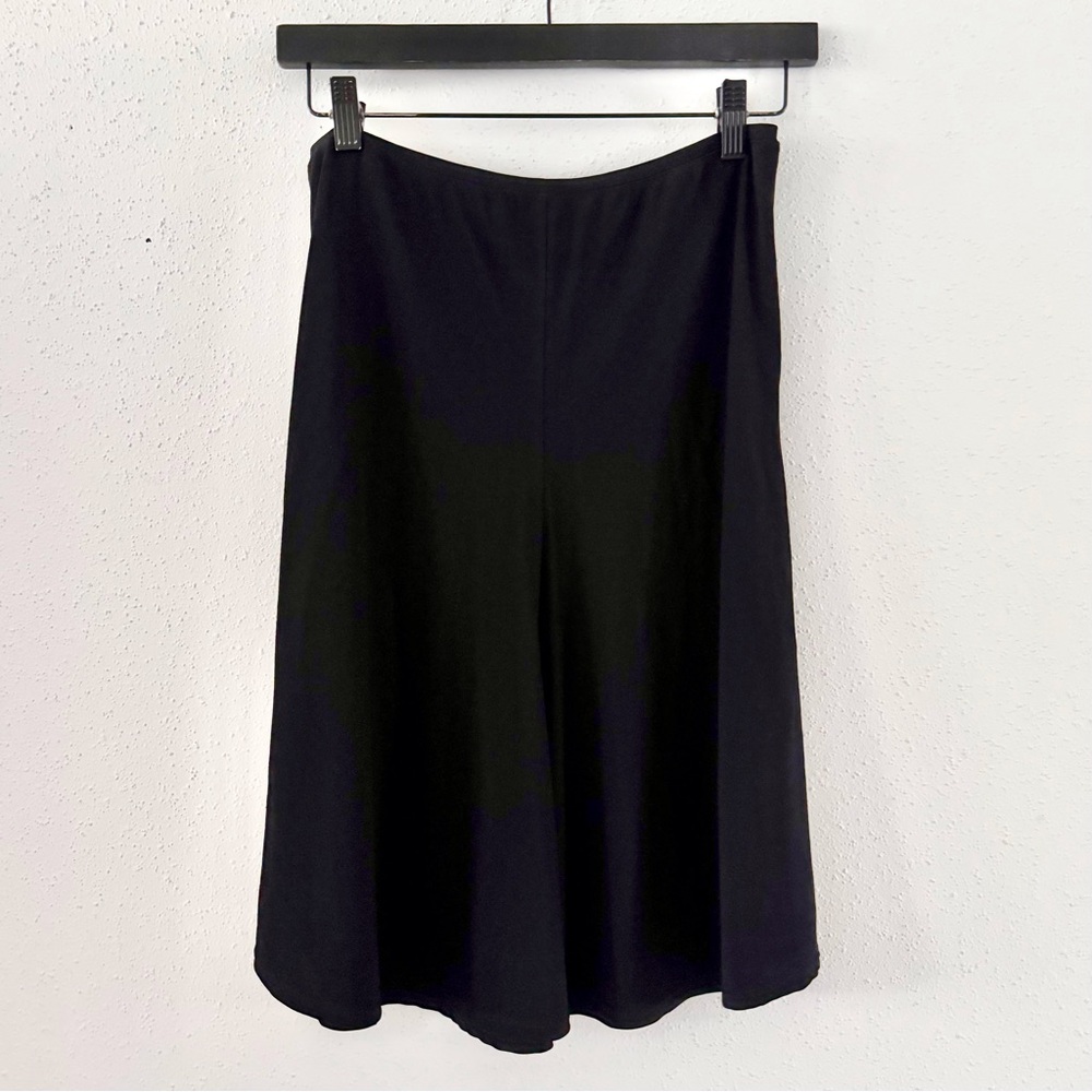 JACKSON Elegant Black A-Line Skirt Pull On Knee Length Women's Size Medium M